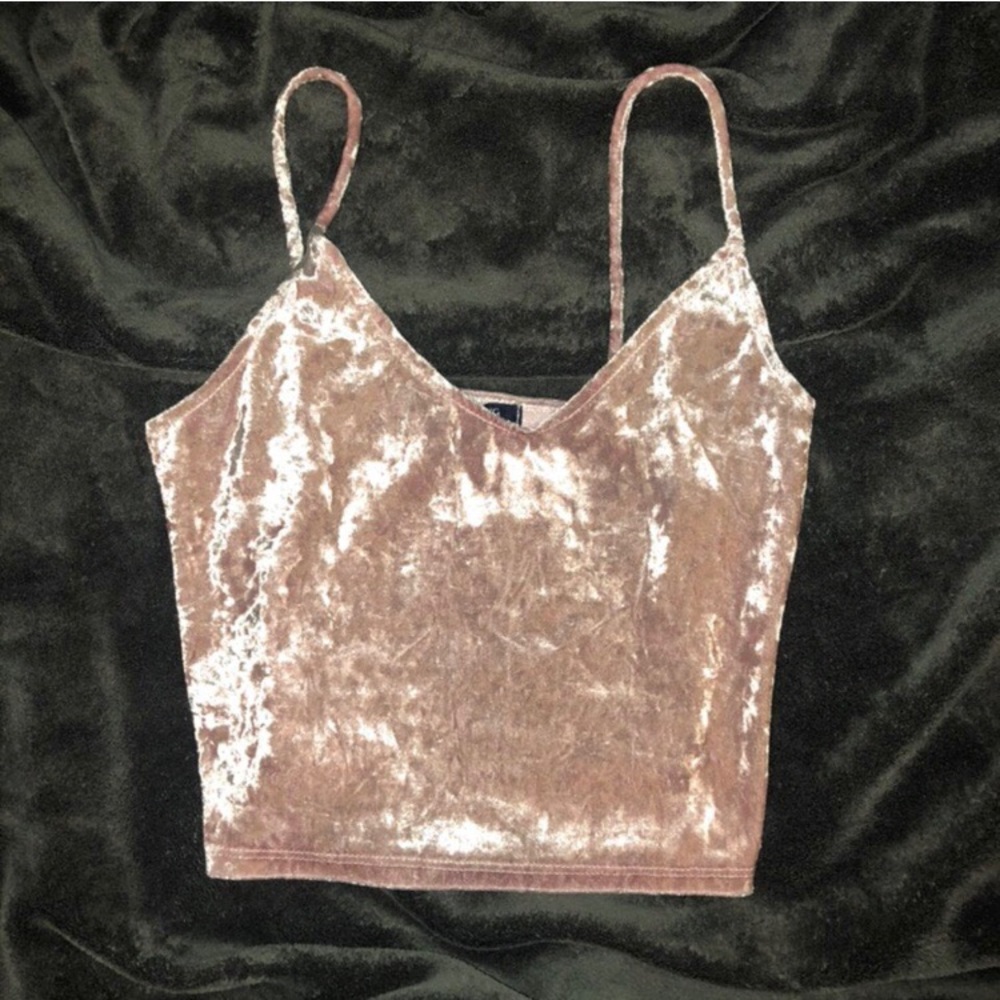 Velvet Pink Crop Top✨🦋💕